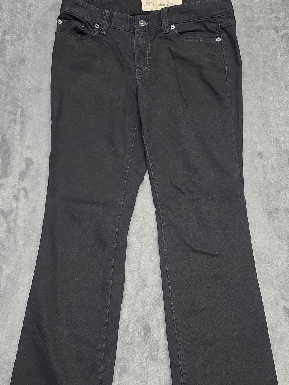 LOFT Black Slim Boot Leg Jeans Sz 4P